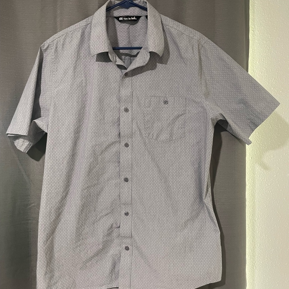 Travis Mathew Gray Short Sleeve Shirt